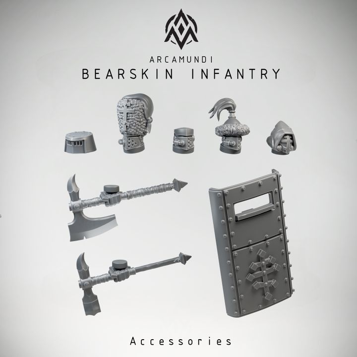 Bearskin Infantry - Machine Armor - Shield & Weapon