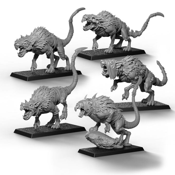 28mm Rat Wolves – Proxy Wargaming Aus