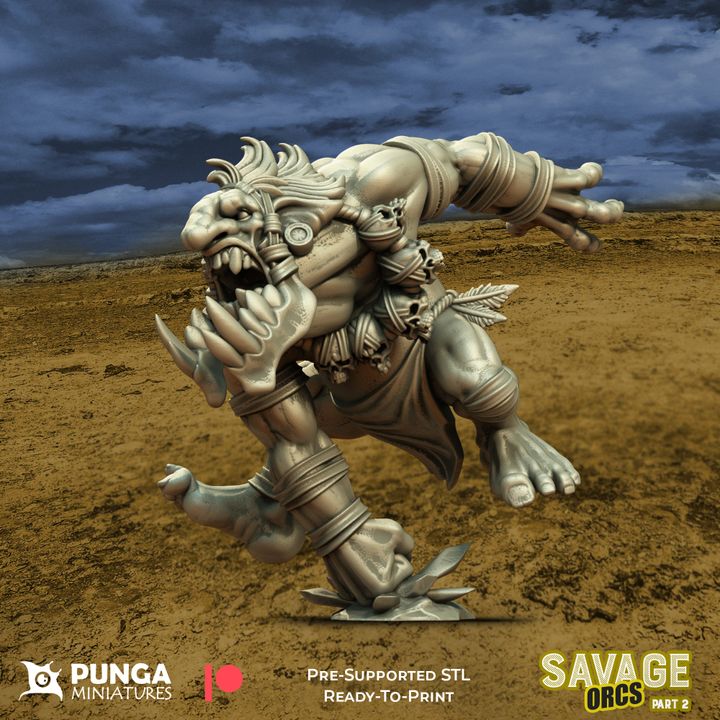 28mm Savage Troll