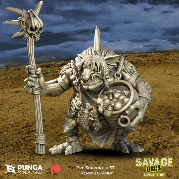 28mm Savage Troll Doctor