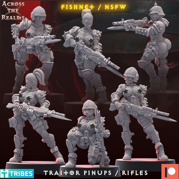 TRAITOR GUARD PINUPS WITH RIFLES