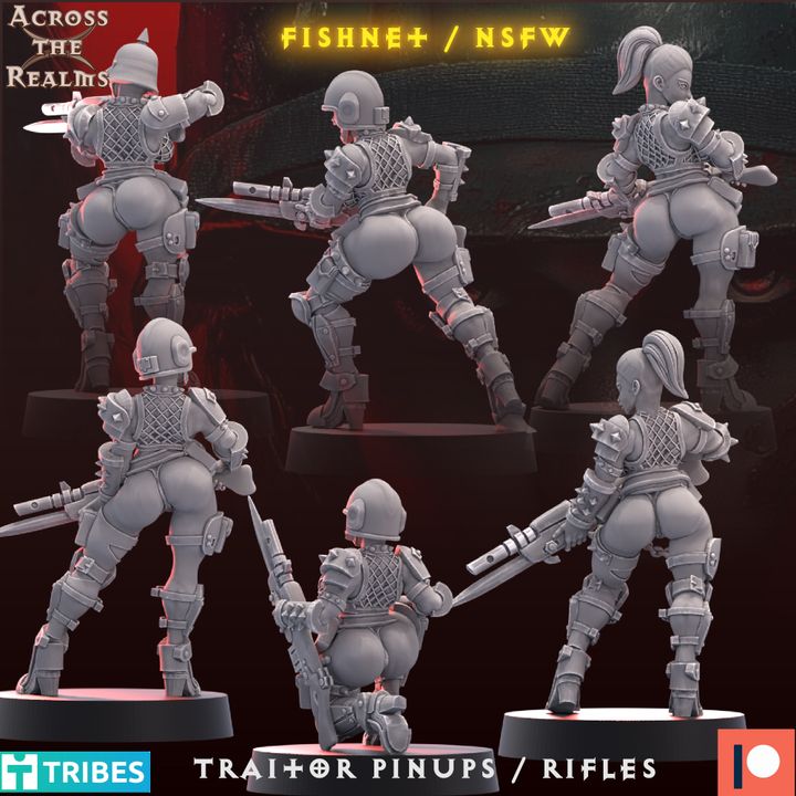 TRAITOR GUARD PINUPS WITH RIFLES