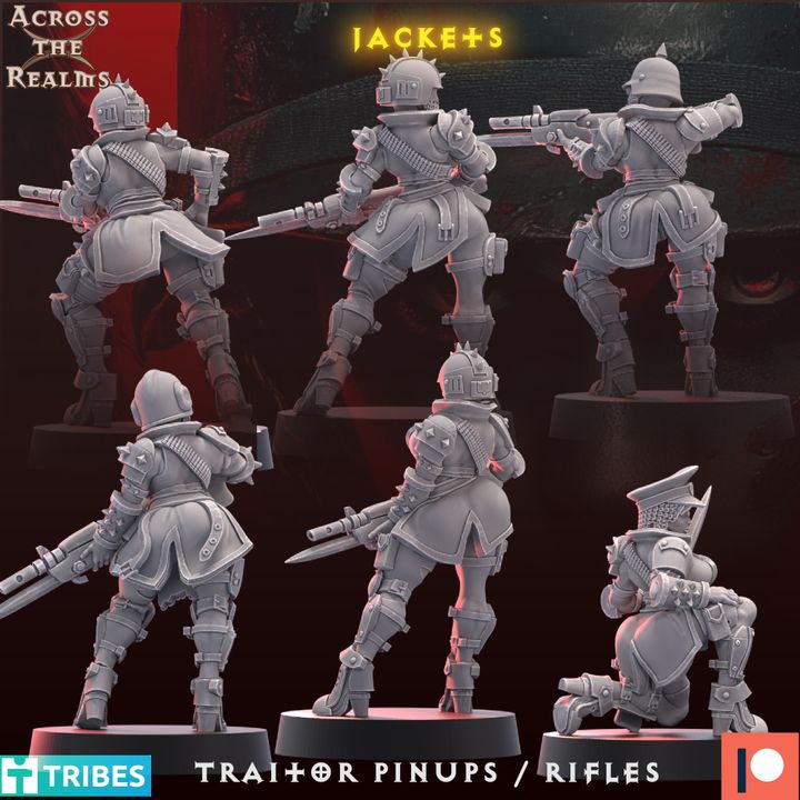 TRAITOR GUARD PINUPS WITH RIFLES