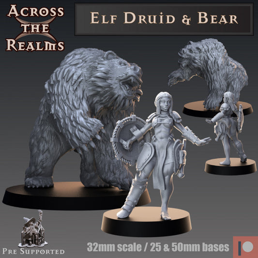 ELF DRUID & BEAR