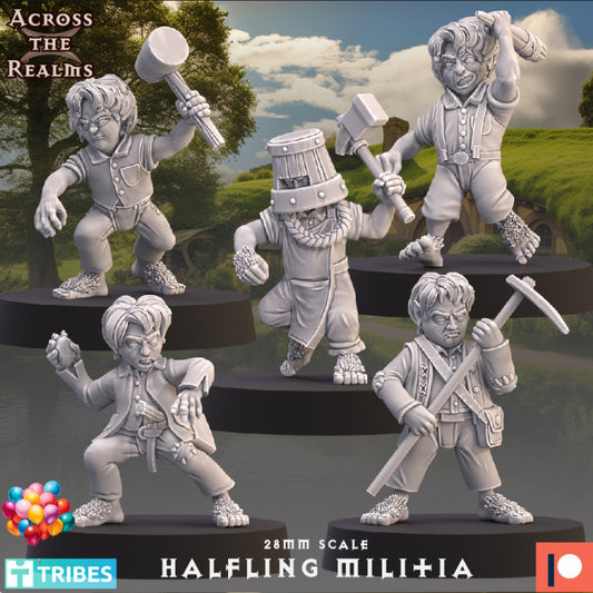 28mm Halfling Militia