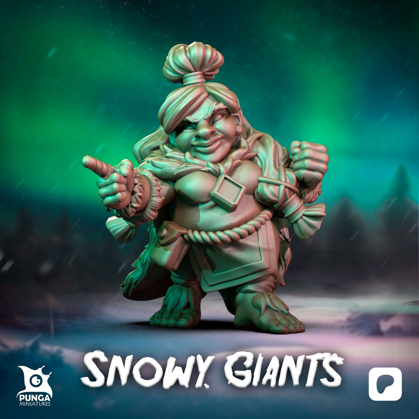 28mm Snowy Giants Team