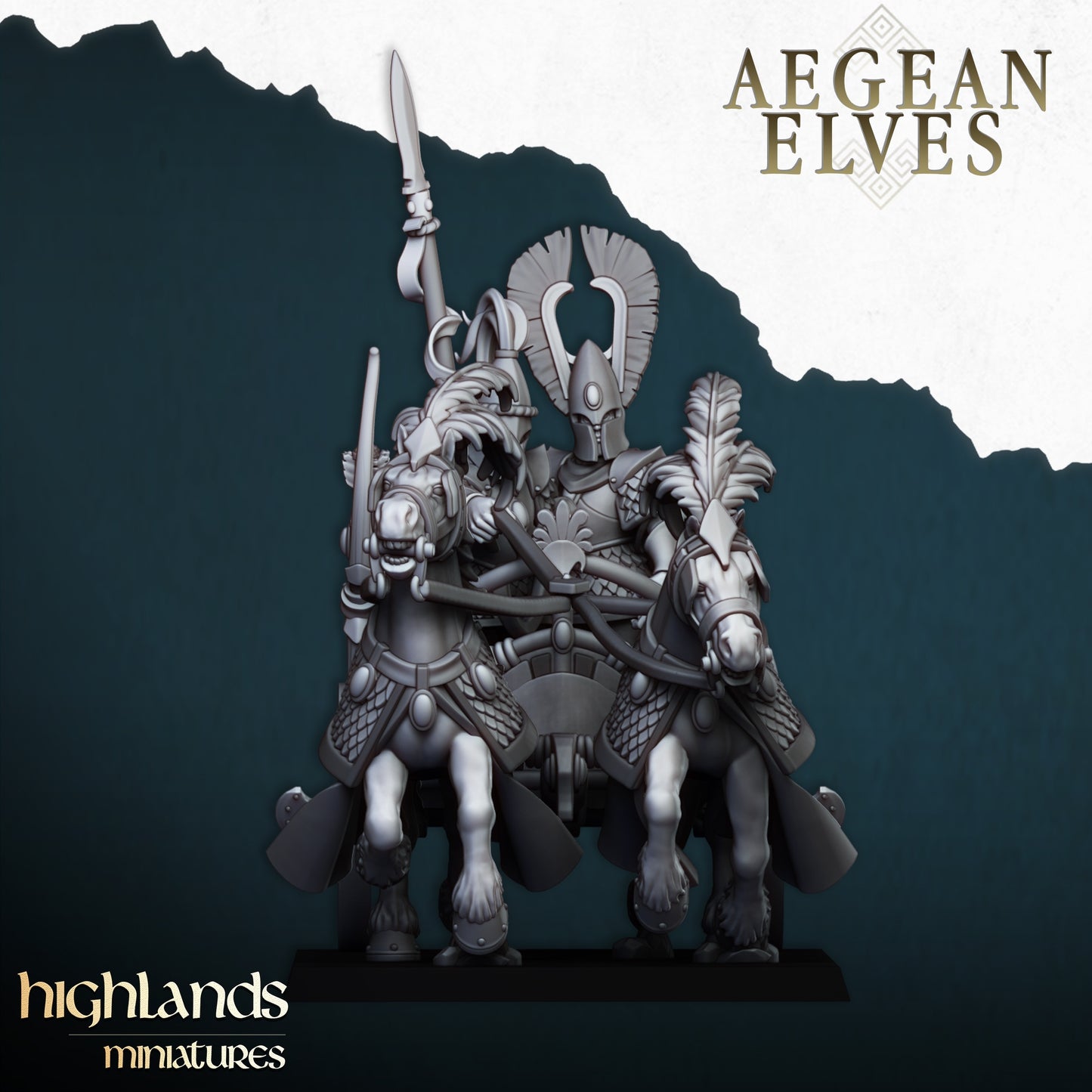 28mm Chariot - Aegean Elves