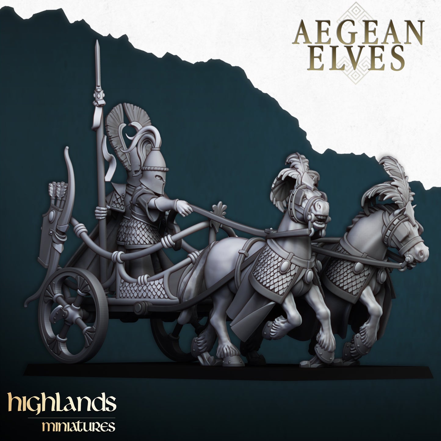 28mm Chariot - Aegean Elves