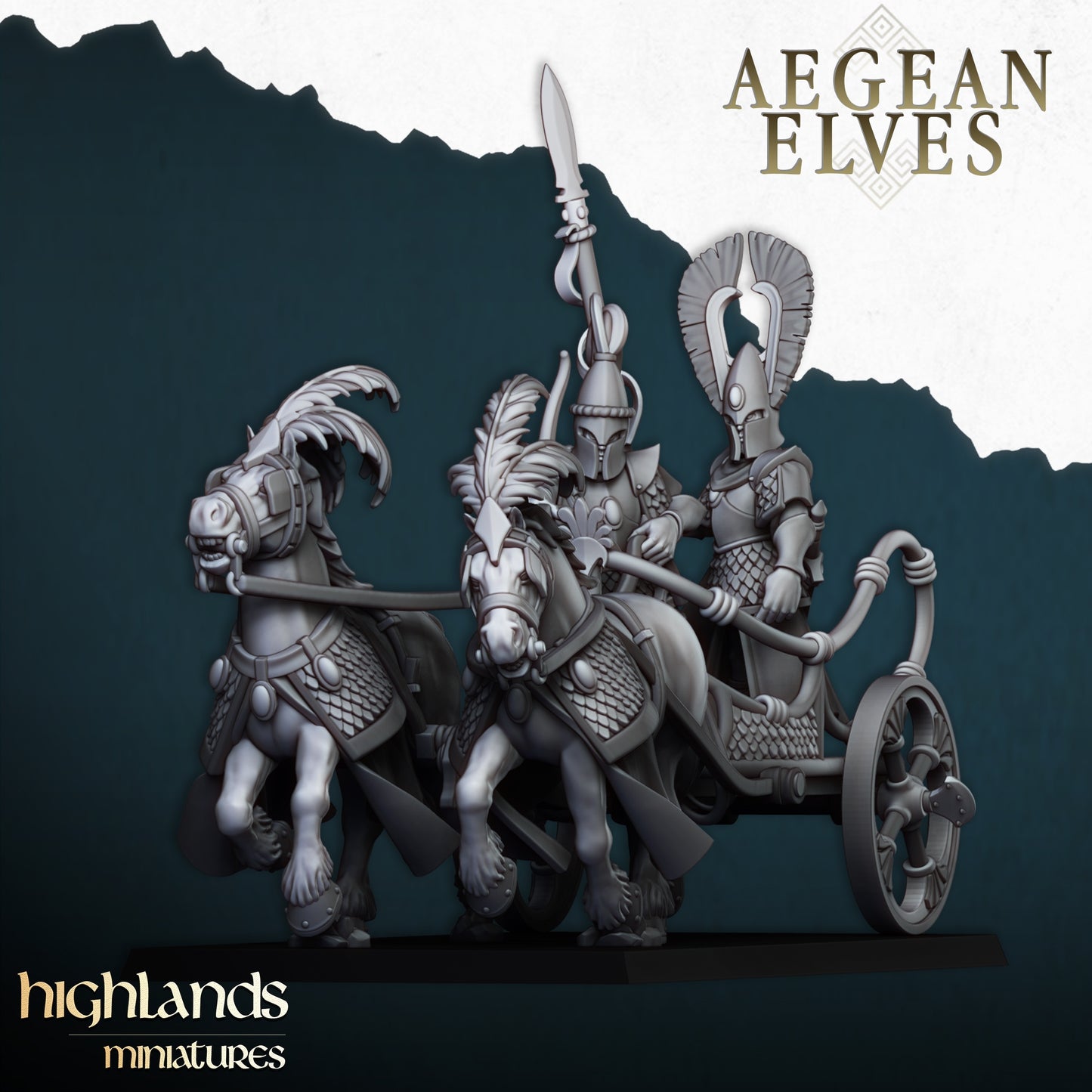 28mm Chariot - Aegean Elves