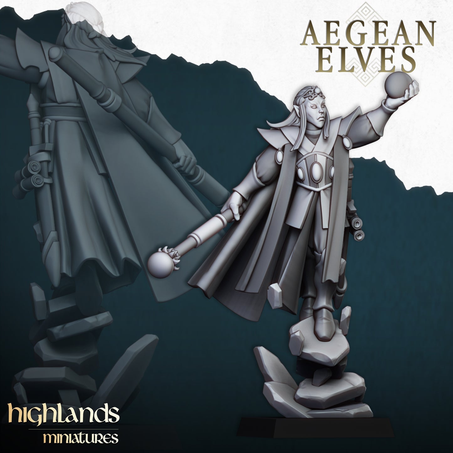 28mm Mage - Aegean Elves