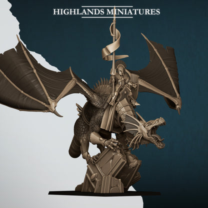 28mm Elf Lord on Dragon