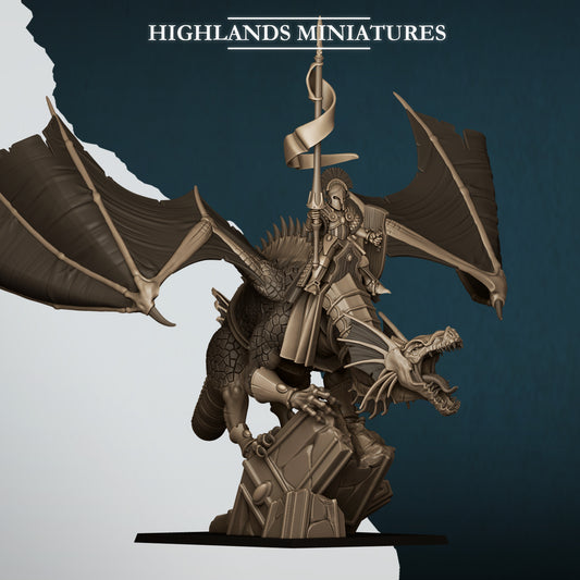 28mm Elf Lord on Dragon