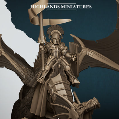 28mm Elf Lord on Dragon