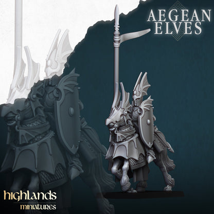 28mm Mounted Dragons - Aegean Elves