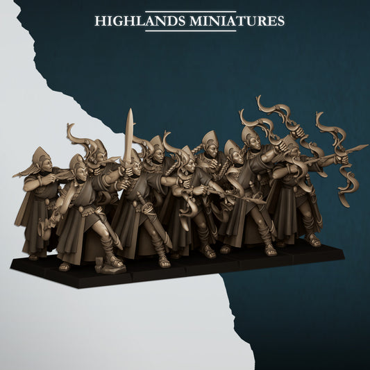 28mm Maids with Bows - Aegean Elves