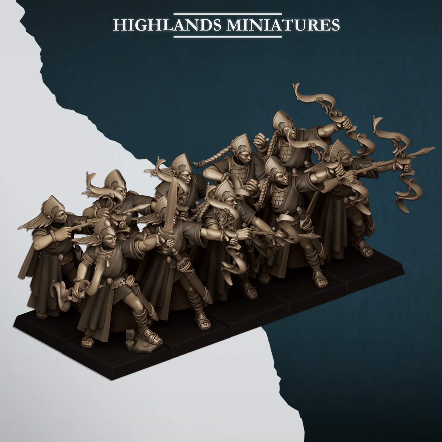 28mm Maids with Bows - Aegean Elves