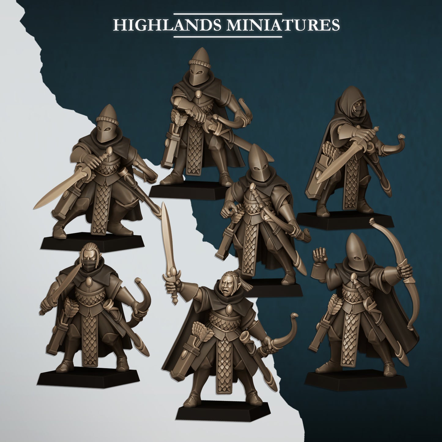 28mm Shadows - Aegean Elves