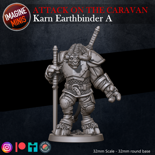 Role-Playing Miniatures - Karn Earthbinder A