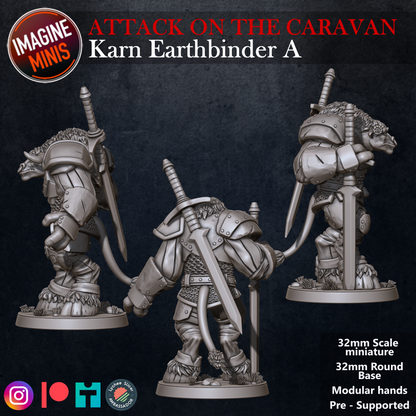 Role-Playing Miniatures - Karn Earthbinder A