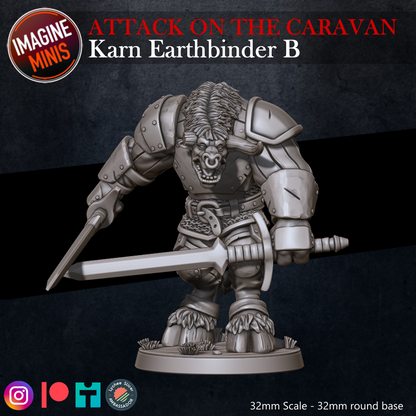 Role-Playing Miniatures - Karn Earthbinder B