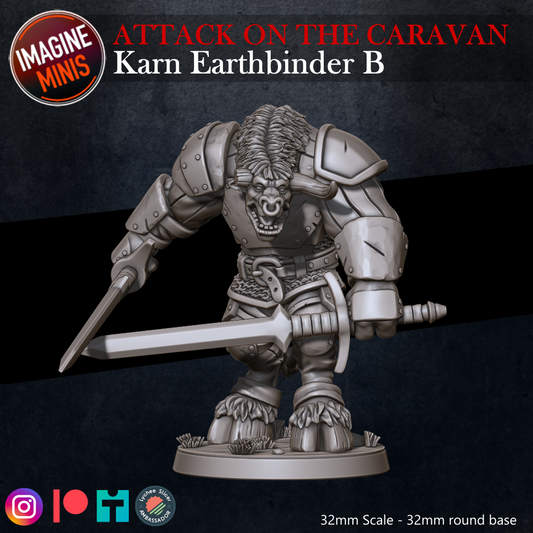 Role-Playing Miniatures - Karn Earthbinder B