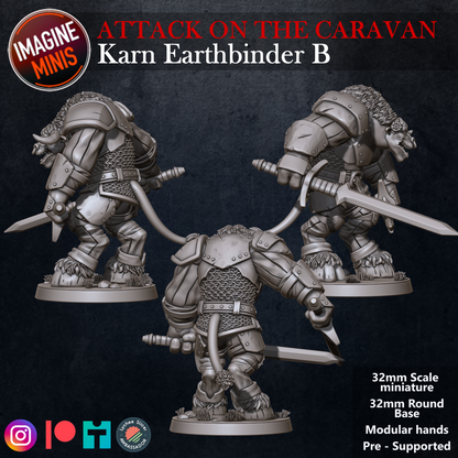 Role-Playing Miniatures - Karn Earthbinder B