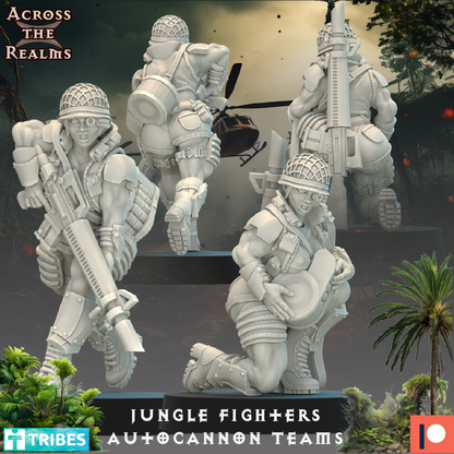 28mm Jungle Fighters Autocannon Teams