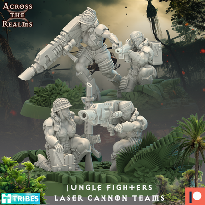 28mm Jungle Fighter Lasercannon Teams