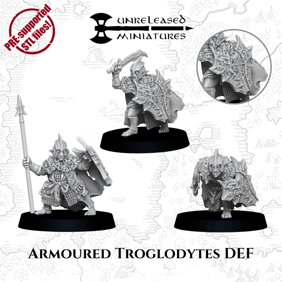 28mm Armoured Troglodytes DEF