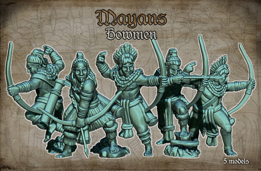 28mm Mayan Bowmen