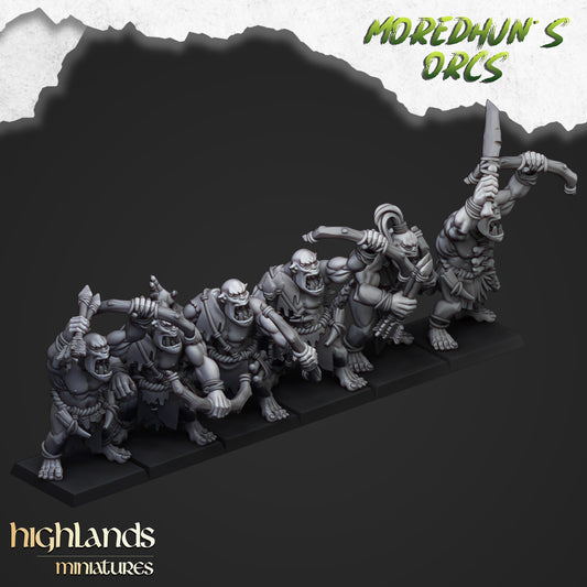 28mm Cave Orc Warriors with Bows - Orc & Goblin Tribes