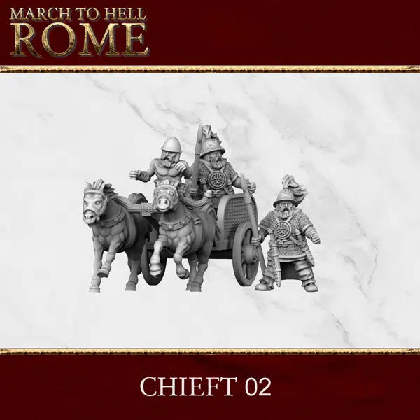 28mm Celtic Chief on Chariot
