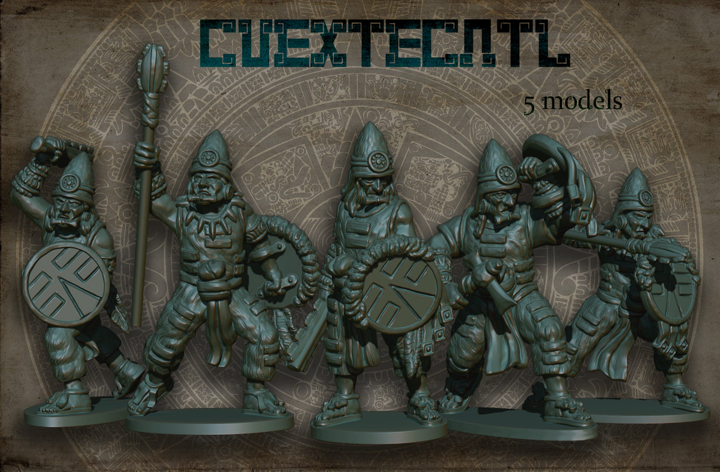 15mm Cuextecatl Warriors