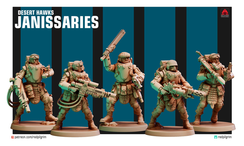 28mm Desert Hawks Janissaries V2