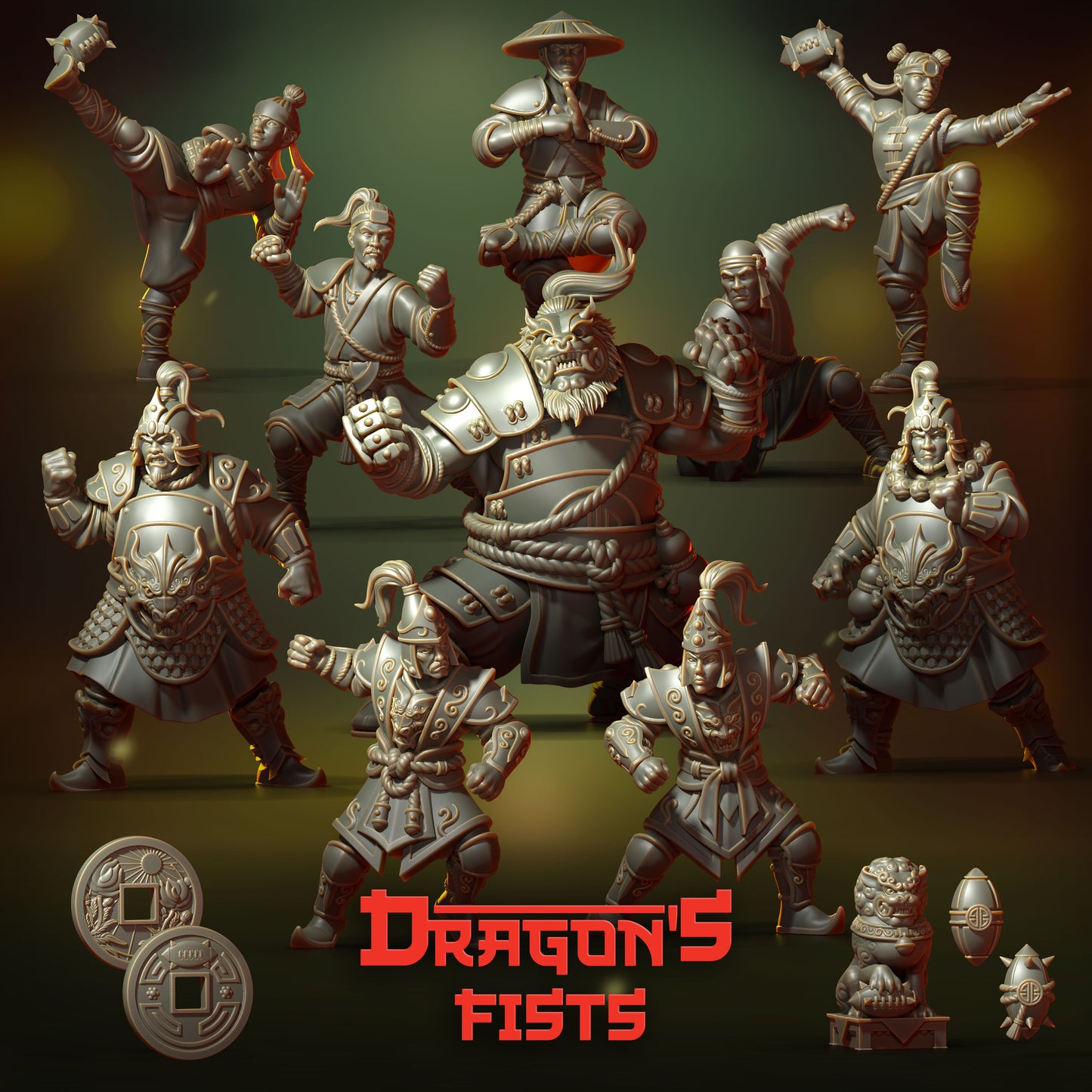 28mm Dragon's Fist Team