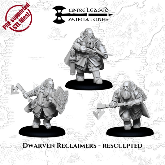 28mm Dwarven Reclaimers