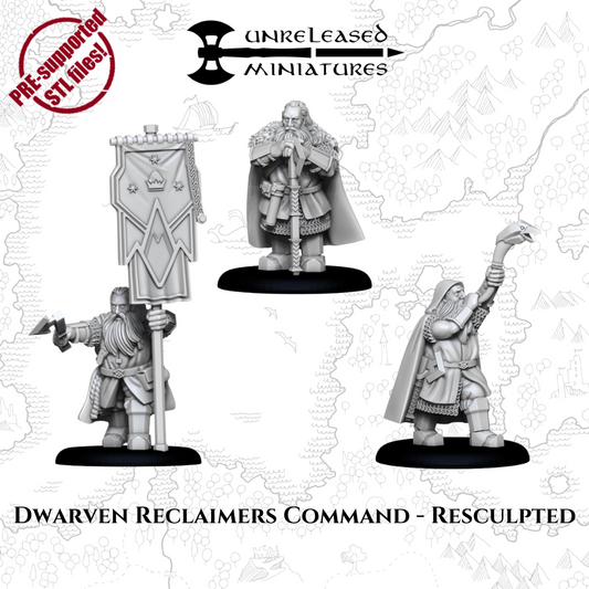 28mm Dwarven Reclaimers Command