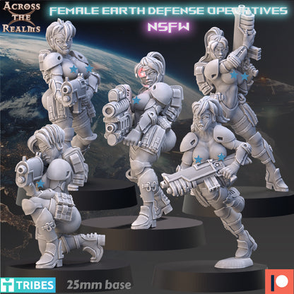 28mm Female Earth Defense Operatives