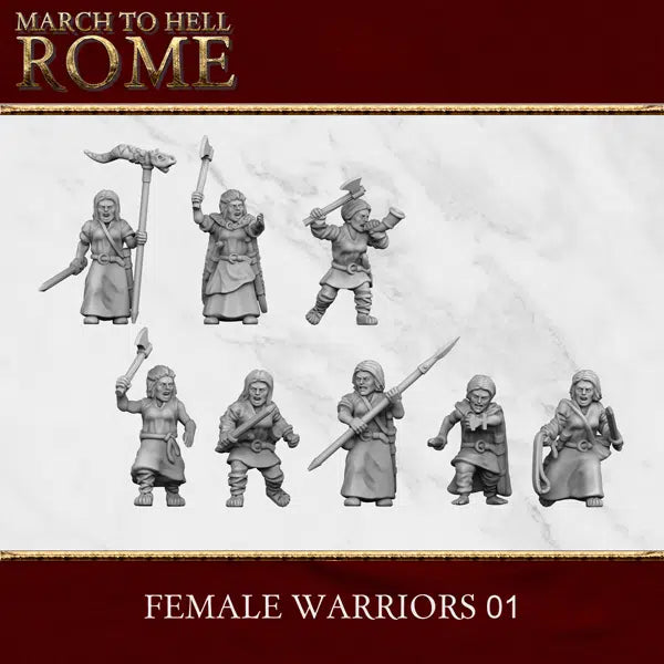 15mm Germanic Female Warriors