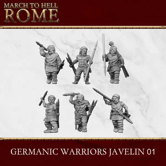 15mm Germanic Warriors with Javelins