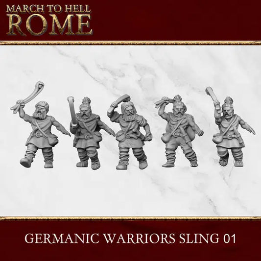 15mm Germanic Warriors with Slings