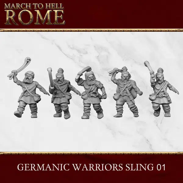 28mm Germanic Warriors with Slings
