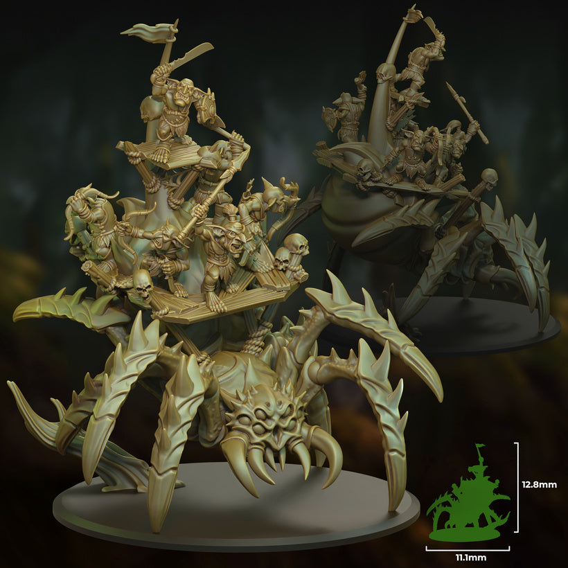 GREAT SPIDER WITH FOREST GOBLIN WARPARTY