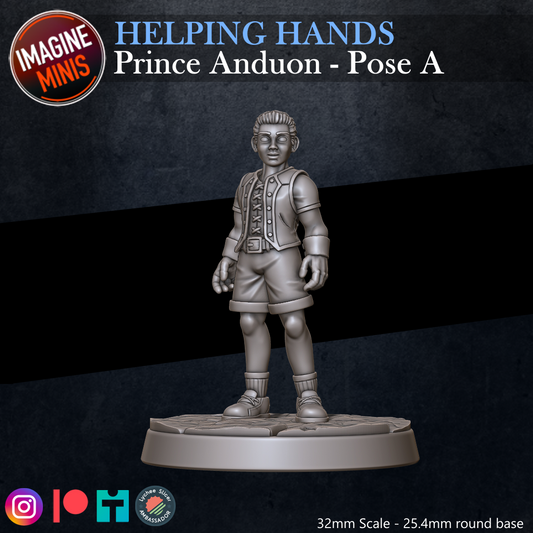 Role-Playing Miniatures - Prince Anduon Pose A