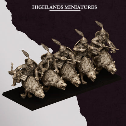 HOBGOBLIN WOLF RIDERS WITH BOWS