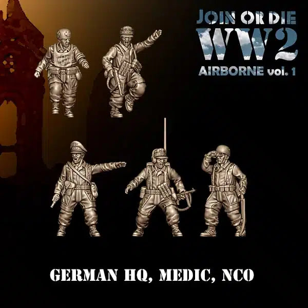 28mm German FALLSCHIRMJÄGER Command Medic NCO