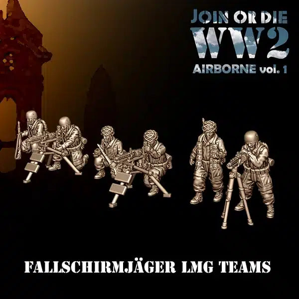 28mm German FALLSCHIRMJÄGER LMG Teams