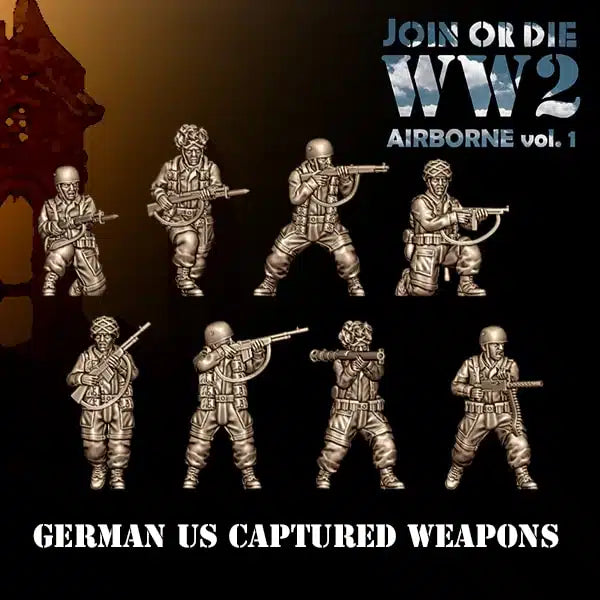 28mm German FALLSCHIRMJÄGER US Captured Weapons