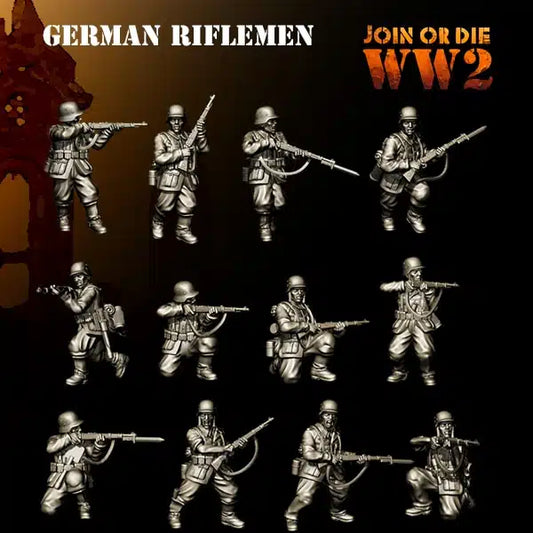 28mm German Early Riflemen