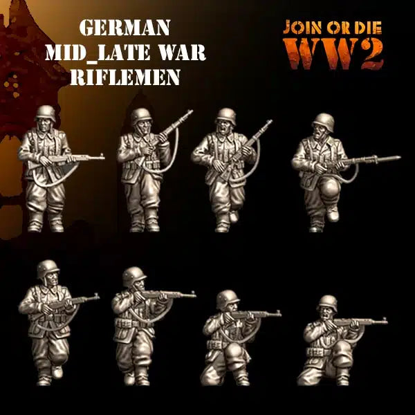 28mm German Mid-Late Riflemen